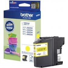 דיו צהוב מקורי Brother LC221Y בראדר (260 דף)